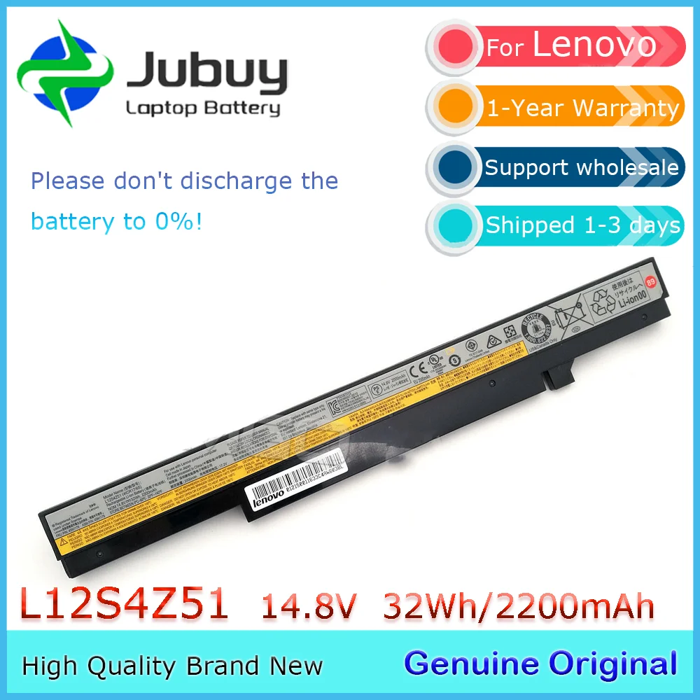 L12S4Y51 14.8V 32Wh Original Laptop Battery for Lenovo IdeaPad K4350 K2450 K4450 M490S M490SA L12S4Z51