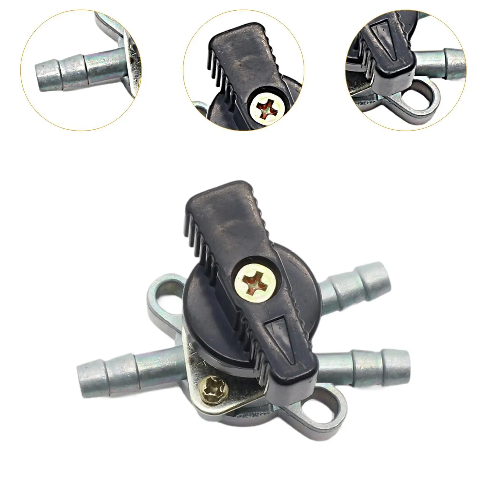 3 Way Fuel Tank Tap Heavy-duty Valve Switch for Polaris Motorcycle Go-karts Off-road Vehicles ATV E-ton 50cc Lightning 50 image 5