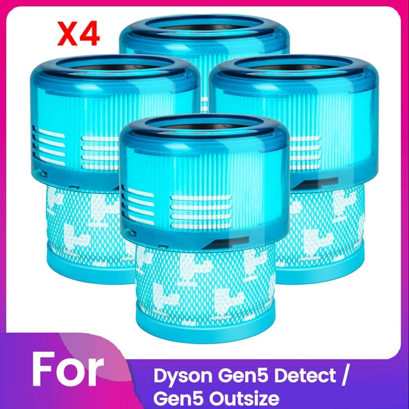 

4 шт. сменный вакуумный фильтр для Dyson Gen5 Detect/Gen5 внешнего размера беспроводной пылесос пост-фильтр