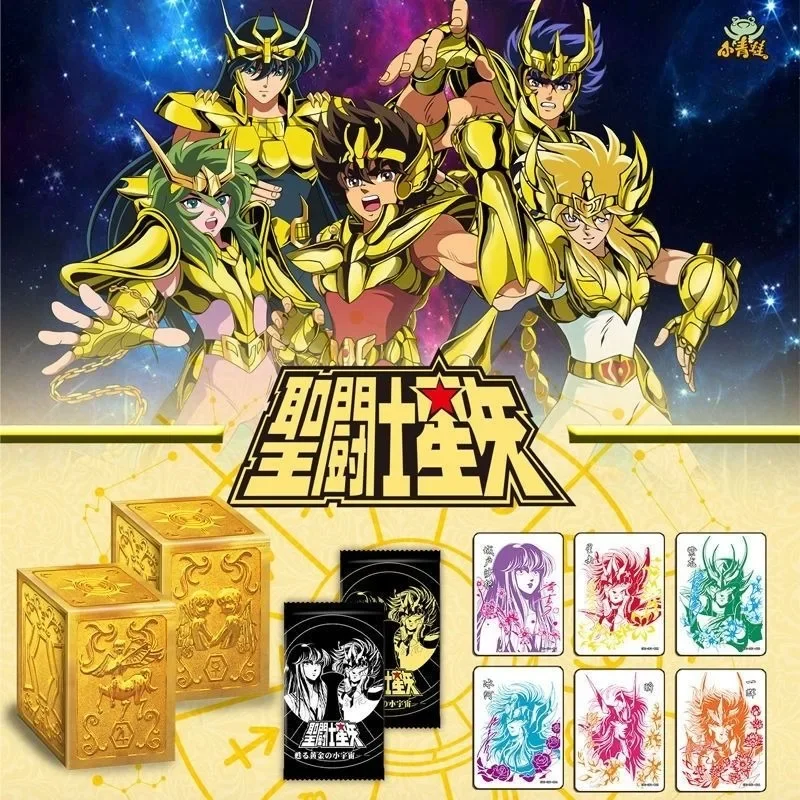 Saint Seiya Card Collection Cards Box Anime Peripherals Characters Saori Kido Seiya Shiryu Paper Hobby Children\'s Gifts Toys