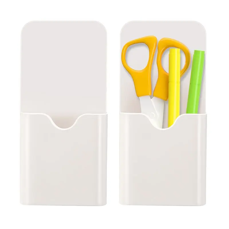 Customer Favorite Magnetic Marker Holder, Pen Holder For Whiteboard Or Fridge, Magnet Pencil Cup For School, Office, Home 2 Pack