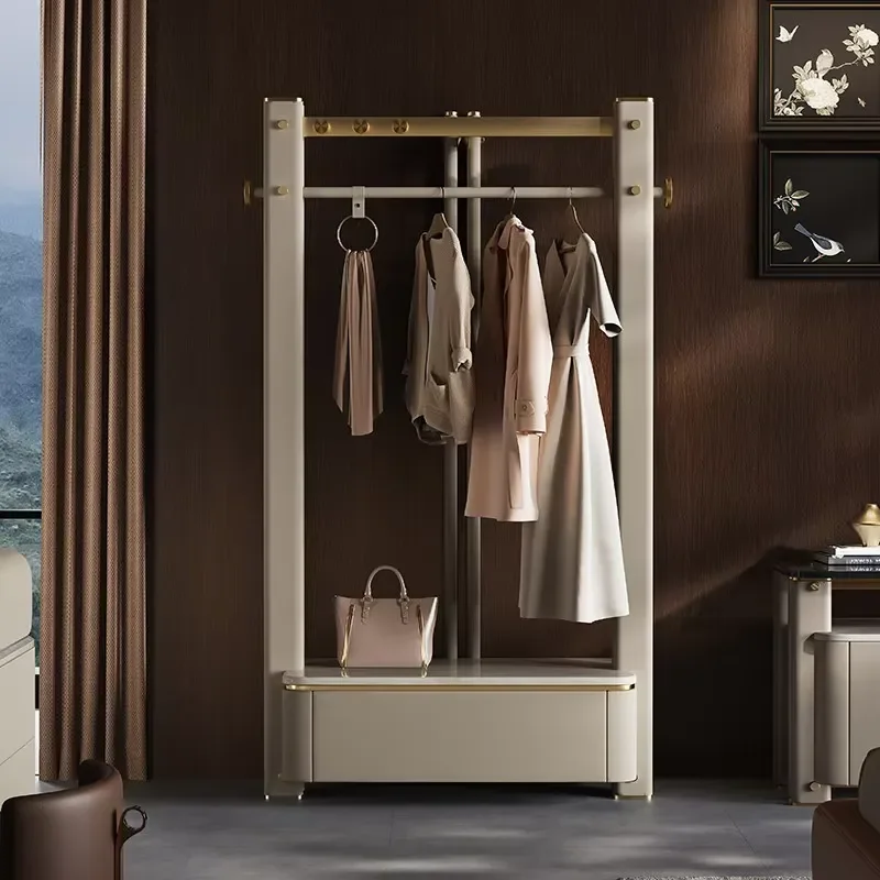 for Italian coat rack villa bedroom luxury hanger shelves integrated storage cabinet clothing clothes dress shelf racks