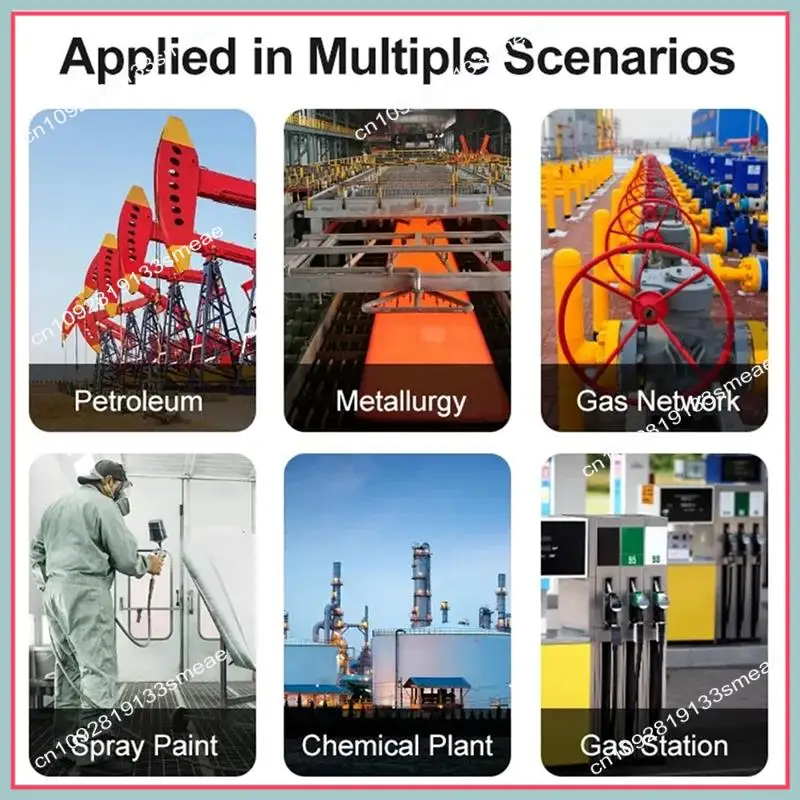

N94R DR850 4 в 1, портативный мультигазовый детектор, IP65, водонепроницаемый измеритель утечки газа для O2/CO/H2S/COMB