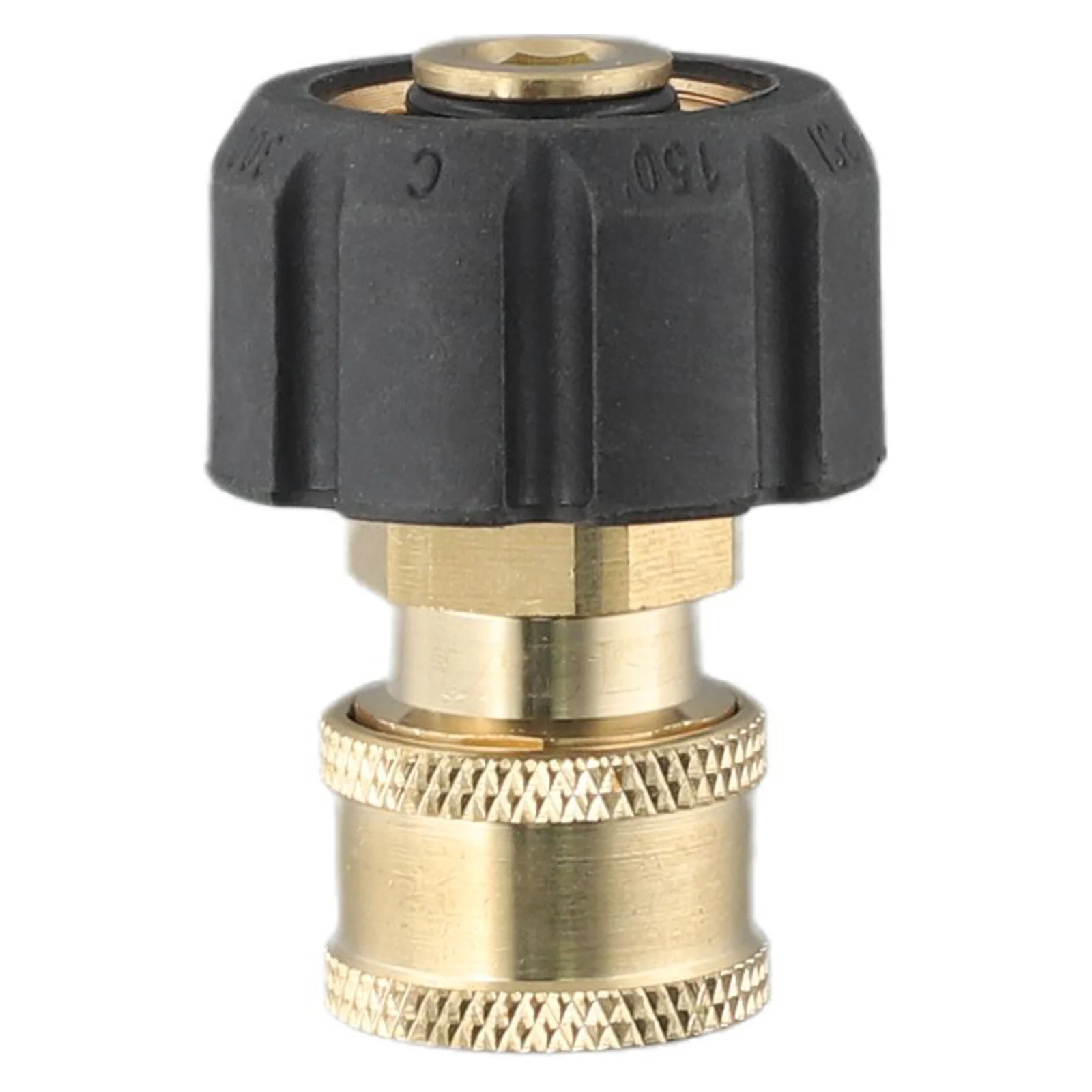 

Copper 1/4 Inch High Pressure Quick Connector Car Washer Adapter Water Gun Hydraulic Couplers Couplings M22 14mm Female