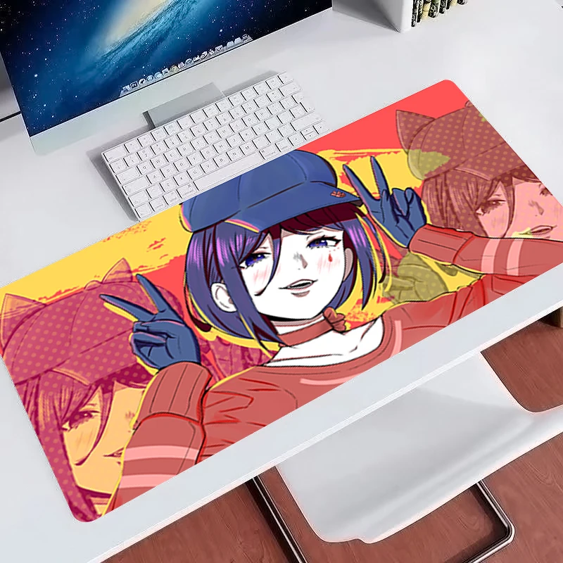 Anime Mouse Pad M-miSide Large E-sports Gaming Desk Mat Rubber Base Computer Mouse Mat Gamer Keyboard Pad Kawaii Desktop Decor