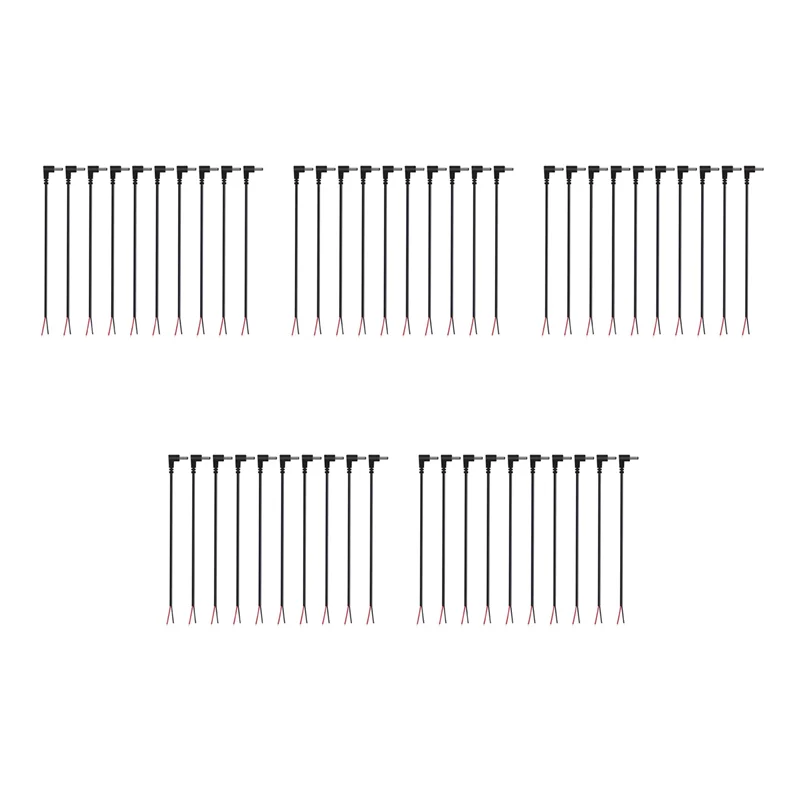 

ABLQ (50 шт.) Замена 3,5 мм х 1,35 мм, 90 градусов, прямоугольная вилка постоянного тока, штекерный разъем для голого провода, открытый конец, косичка, мощность