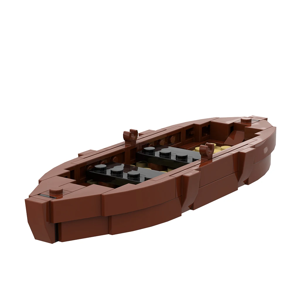 MOC Medieval Military Viking Ship Building Blocks Model Mini Figures Boat Bricks Toys Handmade Educational Toys Boys Gifts