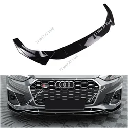 For Audi A5 S-Line S5 F5 Facelift 2019 -2024 Maxton Style car Front Bumper Lower Diffuser Spoiler Splitter Deflector Tuning