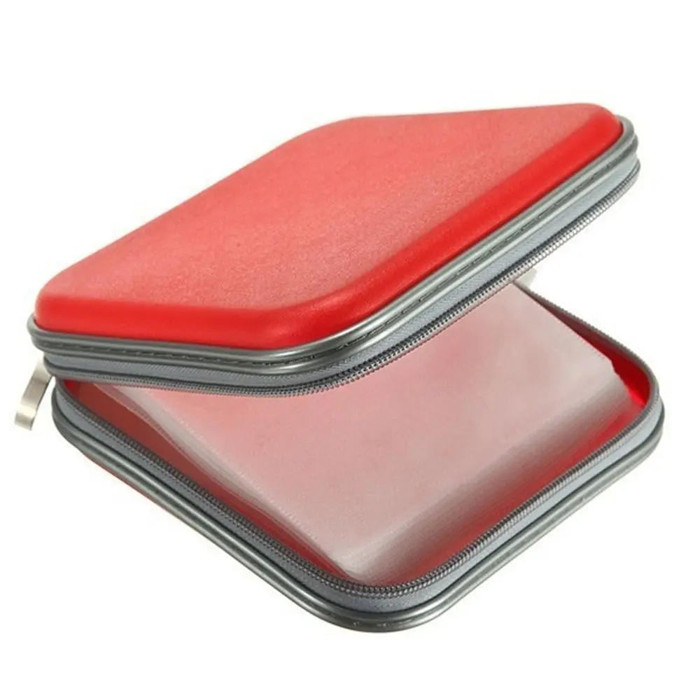 Portable 40 Disc Double-side CD DVD Storage Sleeve Case Organizer Holder Hard Box Wallet Album Bags