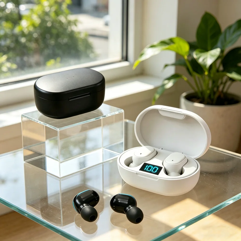 NEW TWS Bluetooth Earphones Wireless bluetooth headset Noise Cancelling Headsets With Microphone Headphones