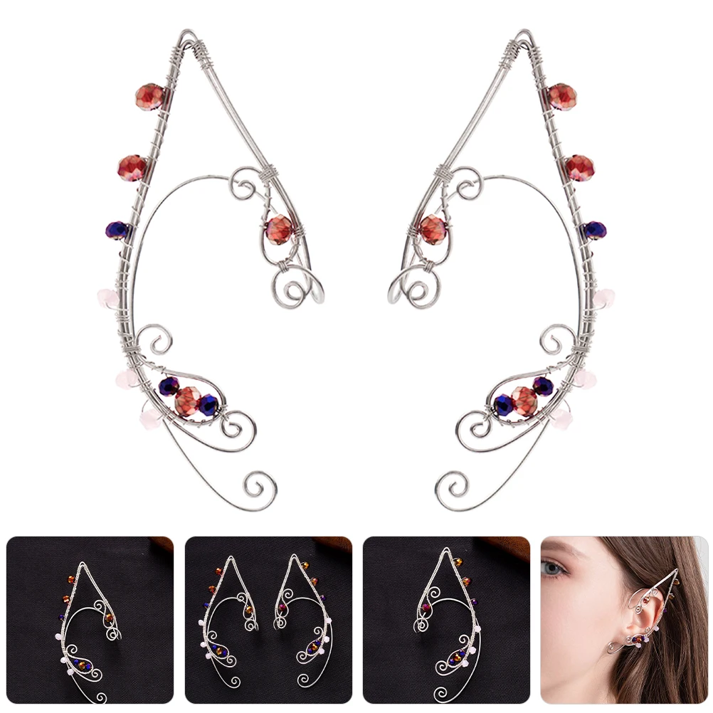 

Unpierced Ear Clips Bands Conch Cuff Earrings Fairy Cuffs Non Piercing Hand Made