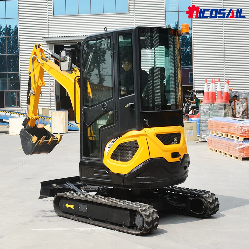 

Free Shipping Small Excavator 2 ton Mini Digger With Hydraulic Thumb Digger Engine 2.5 ton Small Excavator 2000kg