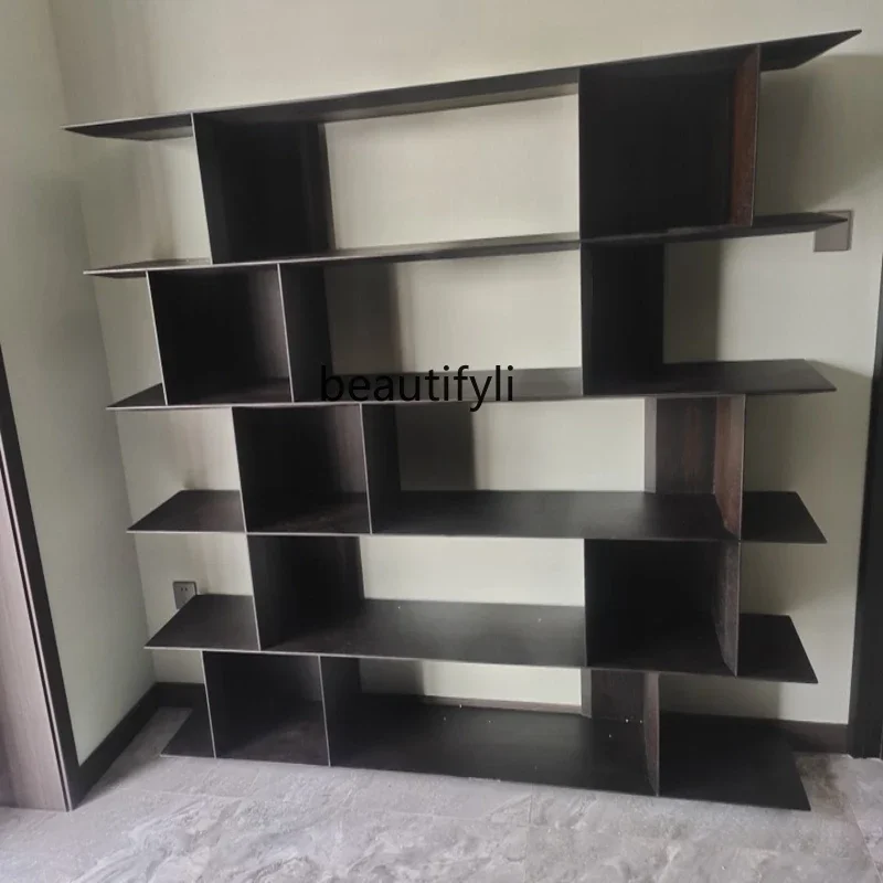 

ls 27Modern simple bookcase bookshelf Italian minimalist Nordic bookcase floor-to-ceiling display cabinet