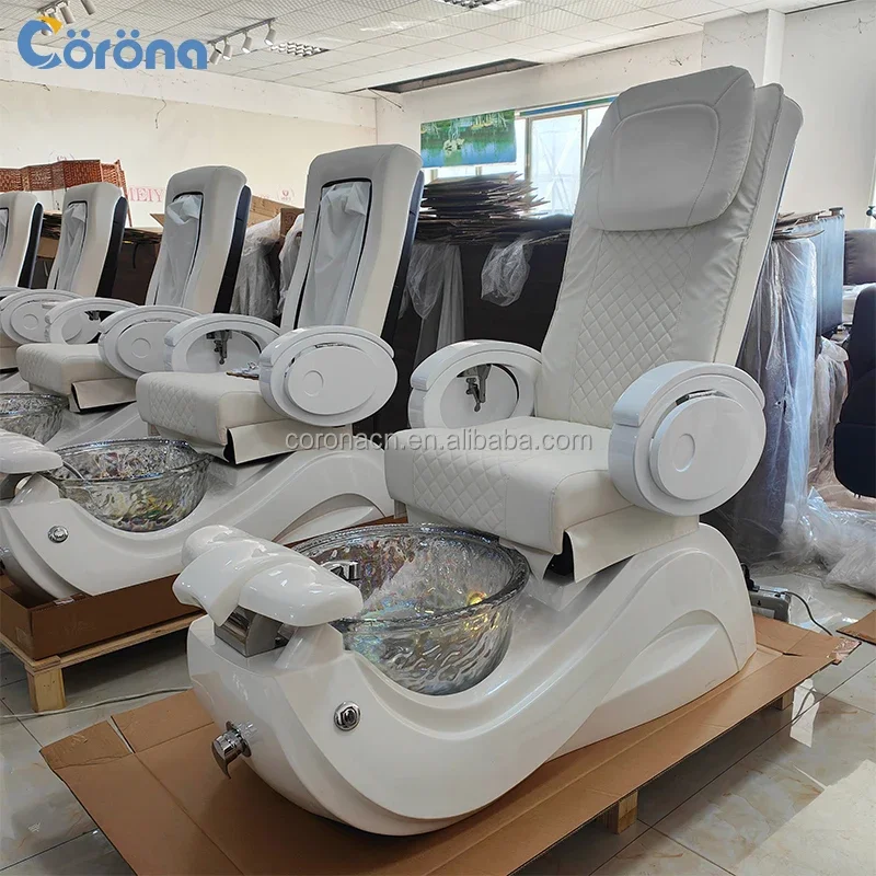 Pedicure Chair,Luxury Pipeless Jet Foot Spa Massage Manicure Pedicure Chair For Nail Salon