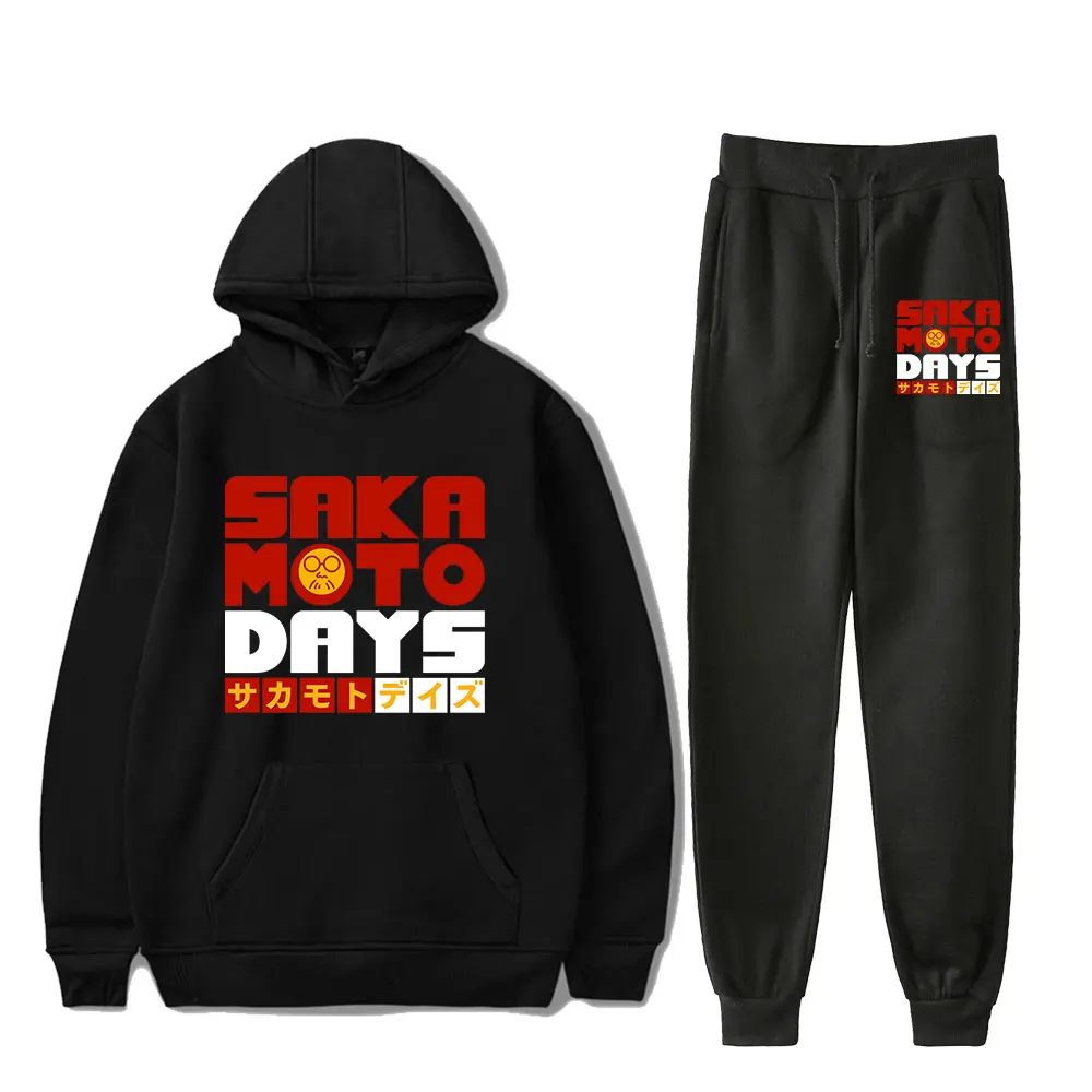 

Anime Sakamoto Days Taro Sakamoto Vintage 90s PULLOVER Fashion Hoodies Set Men Women Hoodies Pants Two-Piece Pullover Sports