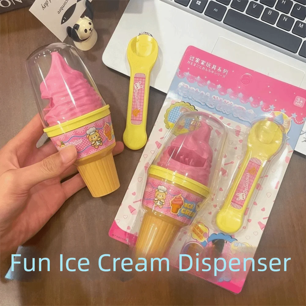Simulation Food Japanese Early Education Toy Role Play Feature Creative Decompression Cone Pudding Feeding Toy Play House Style