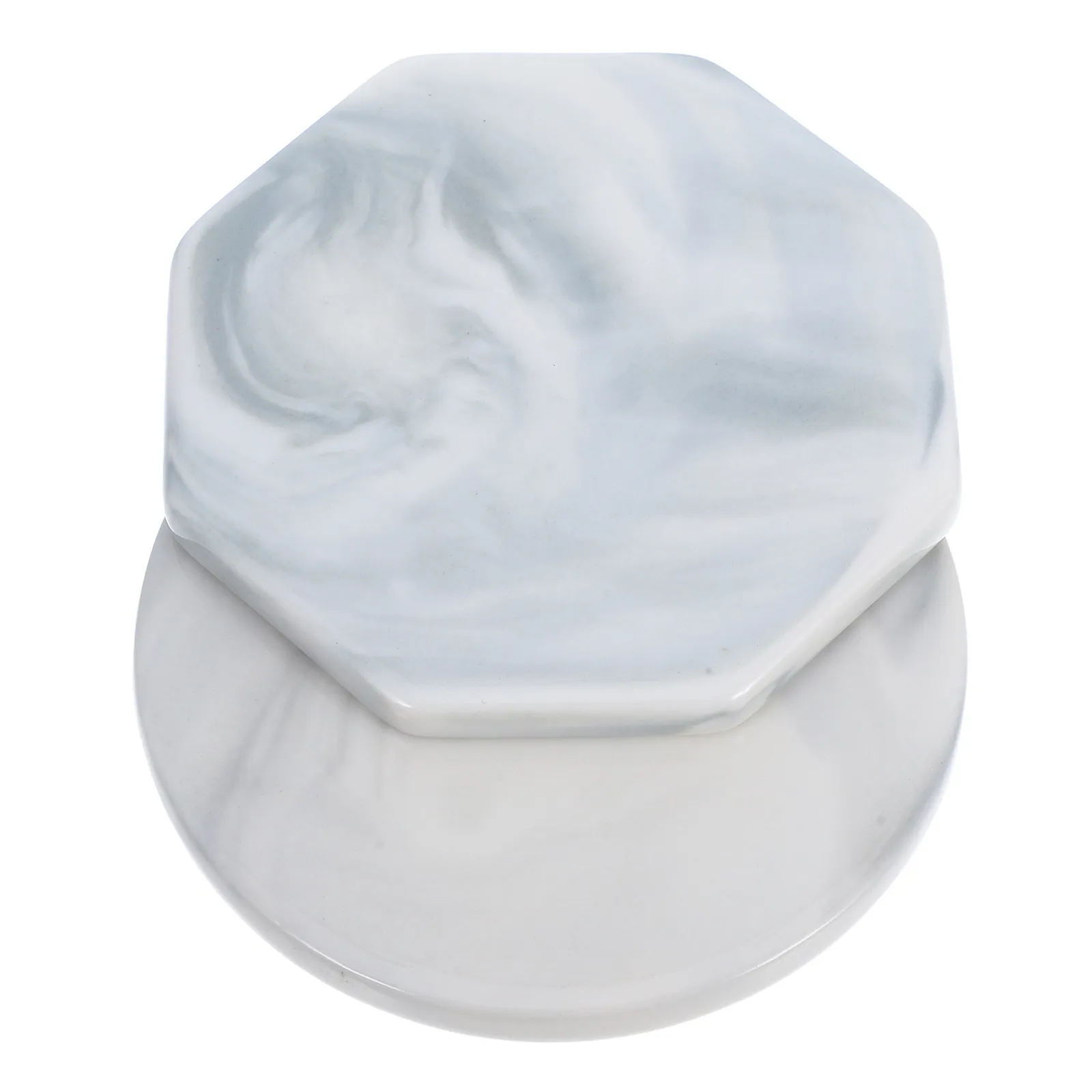 2Pcs Ceramic Seal Wax Plate Marble Pattern Heat Resistant Backing Plate for Wax Seal Stamp Sealing Pad Reusable Craft Tool Home