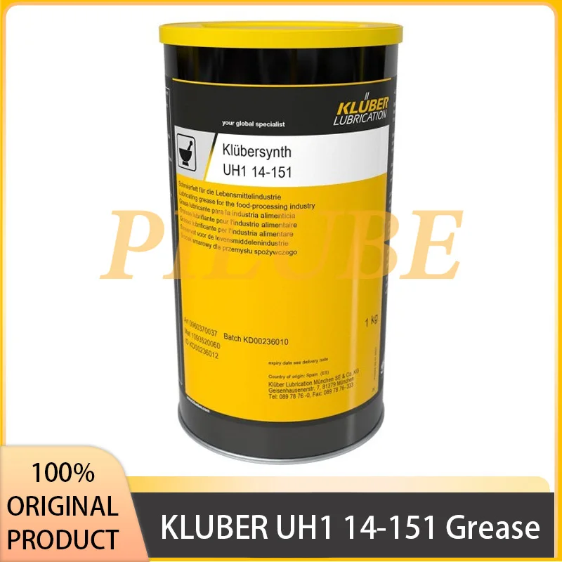 

KLUBER UH1 14-151 for Food Grade Synthetic Grease for Pharmaceutical Processing UH-1 14 151 Original Product