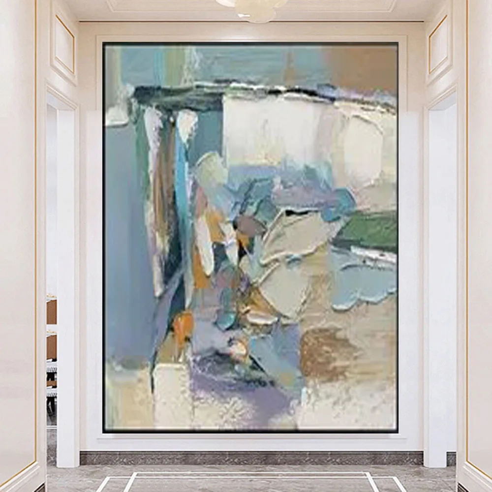 

Pure Hand-Painted Cloth Abstract Oil Painting Minimalist Fashion Modern Art-Wall Home-Room Wall Porch-Living Room Bedroom Living