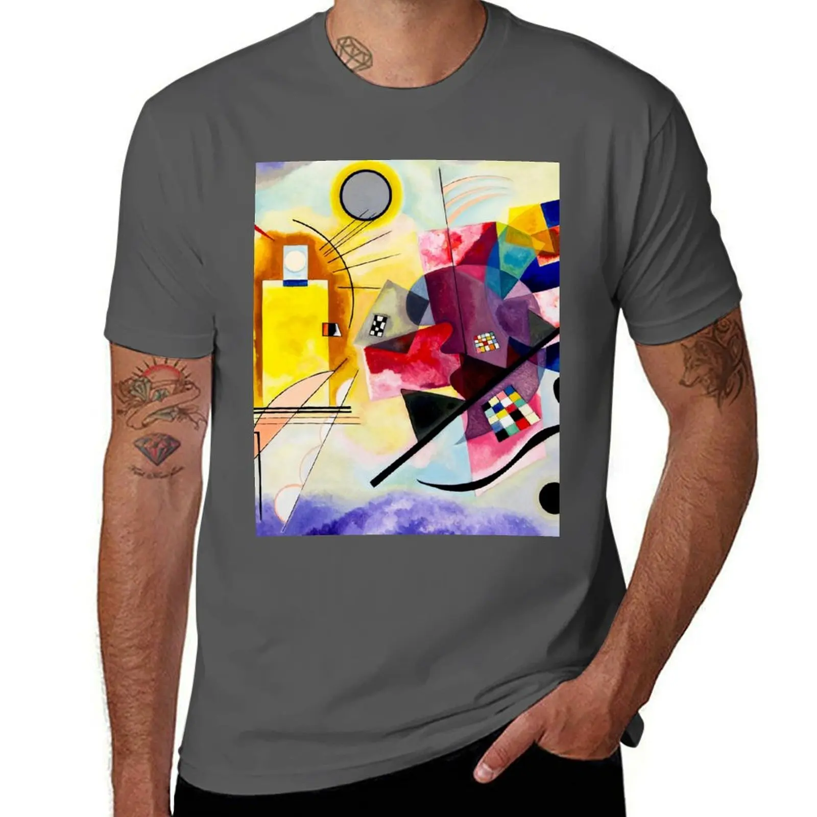 Kandinsky - Yellow, Red, Blue T-Shirt cotton t shirts man 100% man t shirts graphic t shirt man designer T-Shirt