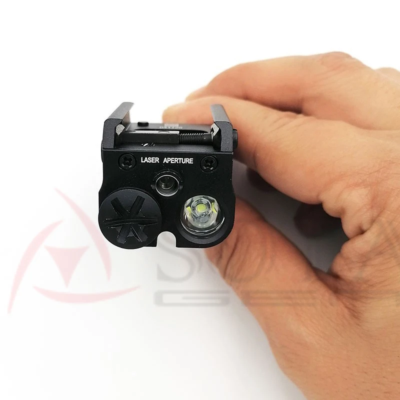 SOTAC XC2 Flashlight LED 300Lumens with Red Dot Laser Tactical Scout Light Aluminum Fit 20mm Picatinny Hunting Airsoft