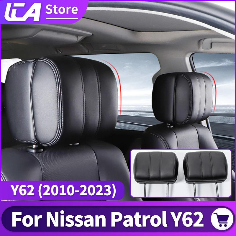 

Подголовник Y62 для NISSAN патруль внедорожник летающие крылья подголовник внутреннее украшение модификация Замена Подушки для шеи