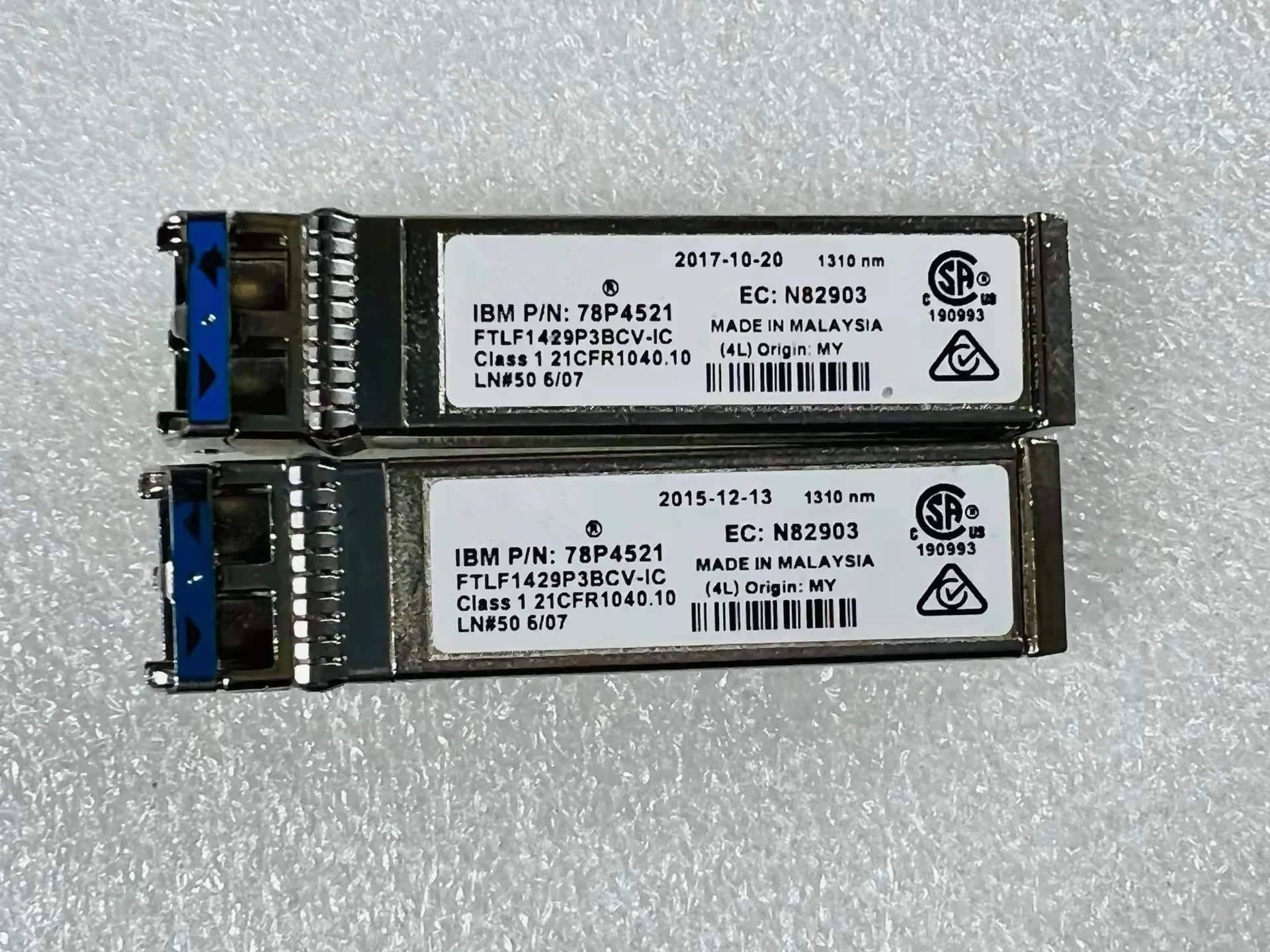 16G SFP fiber adapter/FTLF1429P3BCV-IC/78P4521/N82903 16g 1310nm 10km sfp sfp/16gb Single-mode optical transceiver