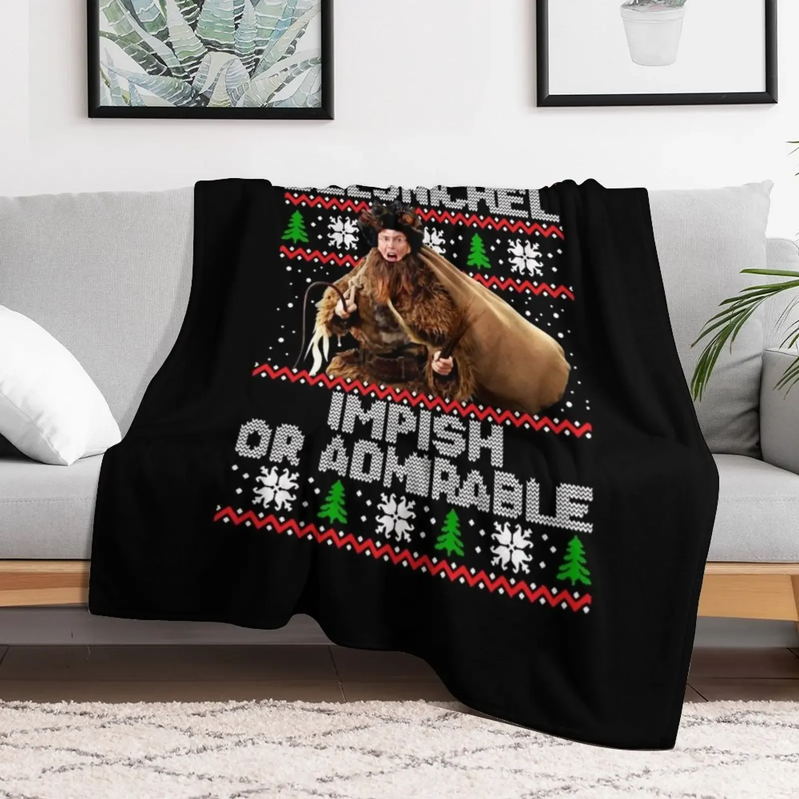 Be lsnickel impish or Admirable Christmas Gifts For Men and Women, Gift Christmas Day Classic T-Shir Throw Blanket