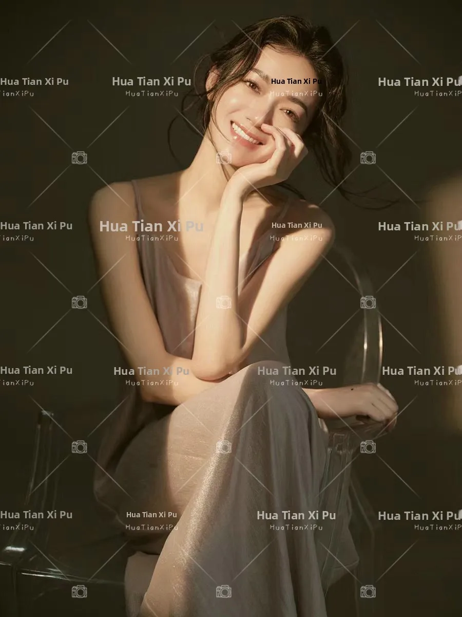 

Studio New Lazy Style Simple Lighting Girl Portrait Photography Atmosphere Private Studio Art Photos Clothing Female Summer F...
