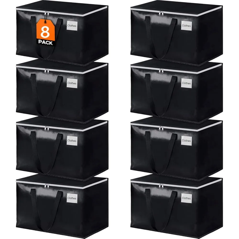 

Large Moving Bags Heavy Duty Storage Totes for Storage,Packing & Moving Collapsible Moving Supplies with Large Capacity, Reinfo