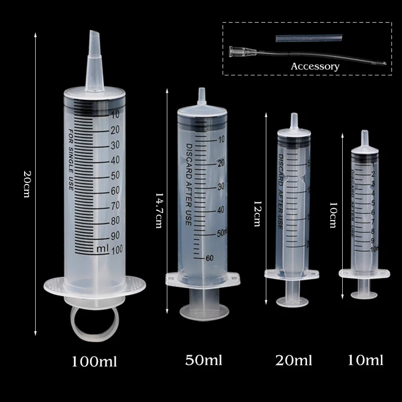 10/20/60/100ML Poultry Bird Feeding Syringe Pet Parrot Pigeon Quail Feeding Immature Animal Feeding Accessories