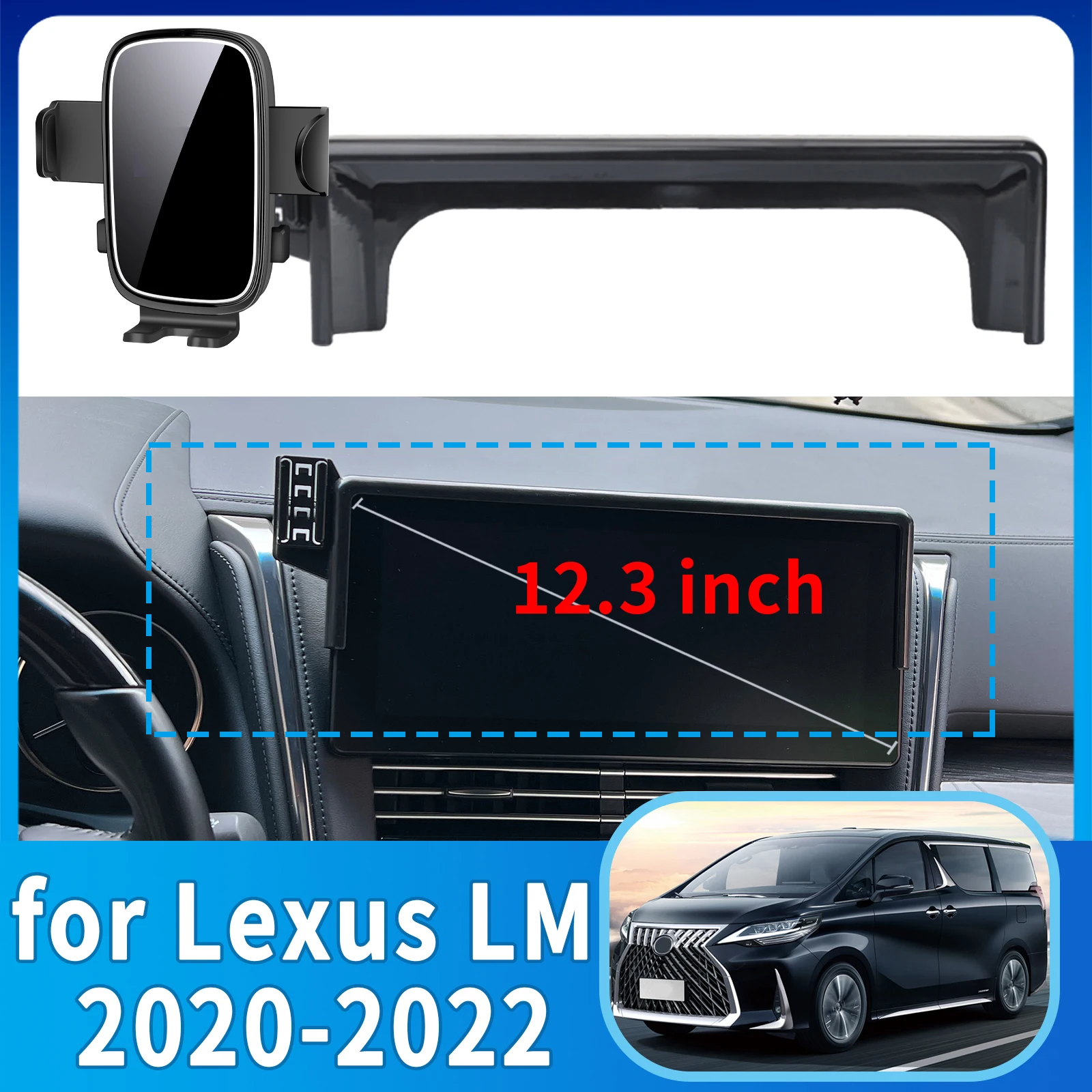 

fit for Lexus LM 2020 2021 2022 Phone Holder, Dashboard Screen Mount Bracket Easy Installation​​ Car accessoires