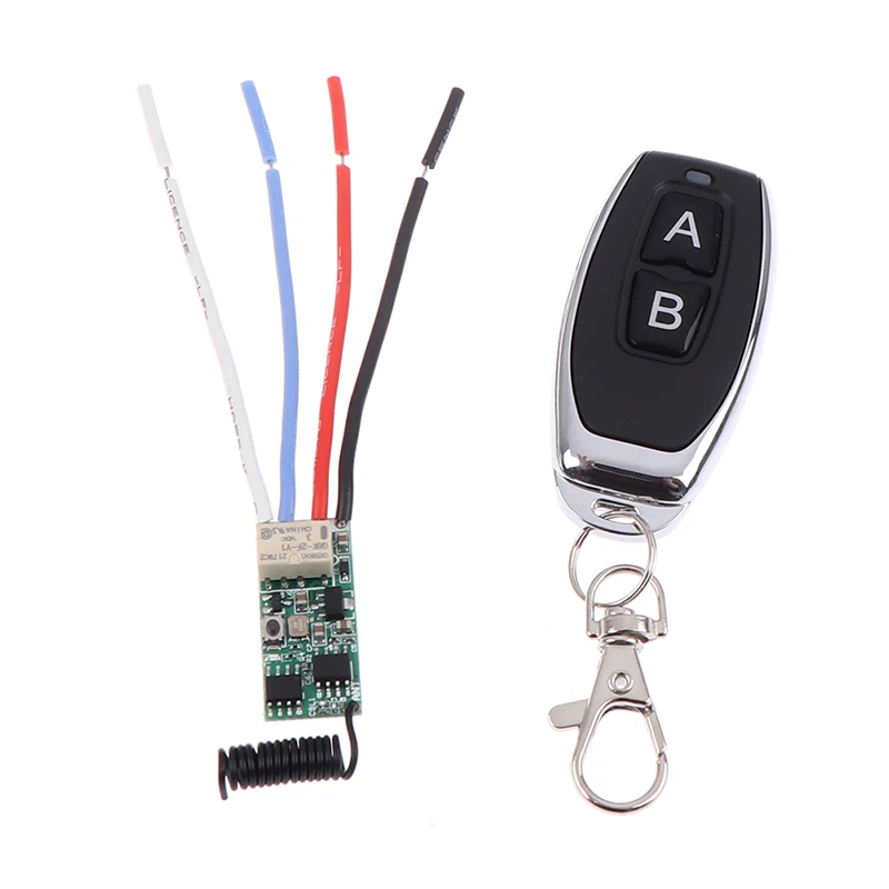 Trasmettitore ricevitore 1CH Wireless per Scooter con interruttore di controllo relè remoto RF 433Mhz