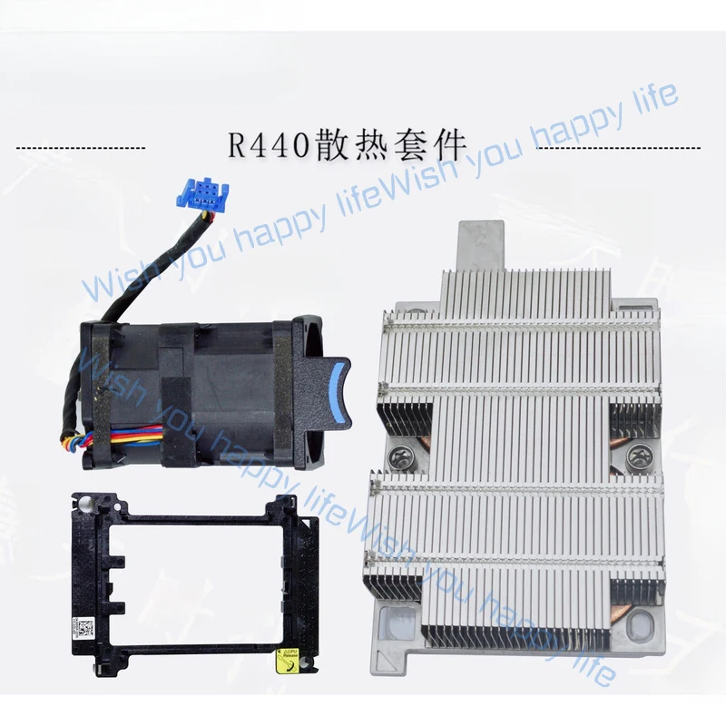 L... New For Dell R440 2nd CPU Upgrade Kit Heatsink 01CW2J Fans 0NW0CG Cage 0XPDVP