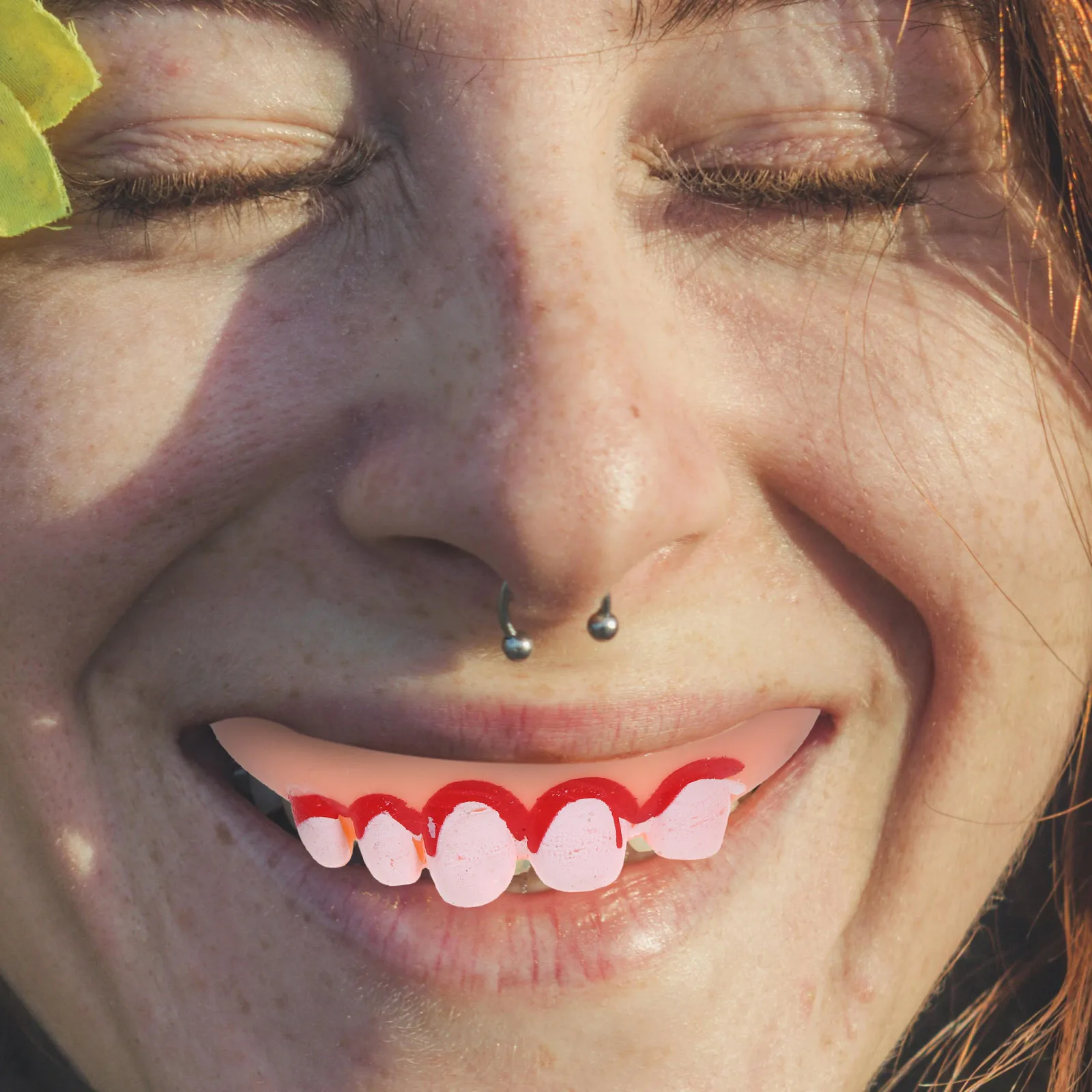 Valse tanden Halloween-kostuum rekwisieten Enge lelijke kunstgebit Grappige feestdecoraties Plastic tanden voor cosplay voor volwassenen