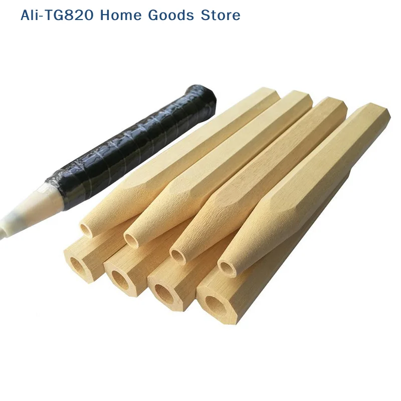 

[TG820]Badminton Racket Handlle Wood Grip Repair of Badminton Racket Advanced Poplar Badminton Handle Grips Good Tools G5 G6
