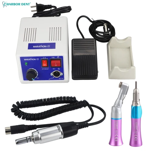 Imagen 1 del producto Micromotor de E-TYPE de laboratorio Dental de 35000 RPM, pieza de mano pulida, pieza de mano recta de contraángulo, Motor eléctrico SEAYANG MARATHON 3