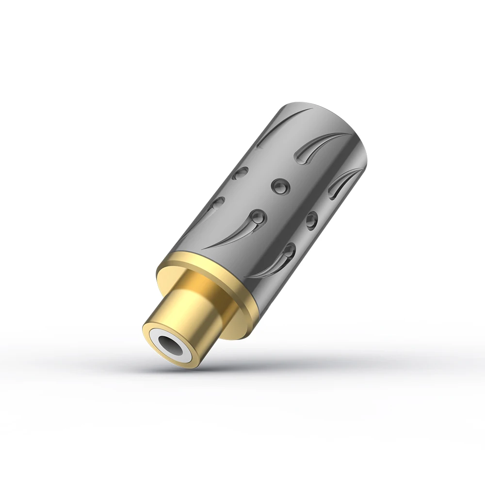 Viborg-conector hembra RCA chapado en oro de cobre puro, adaptador de Audio, 24K, VC303G