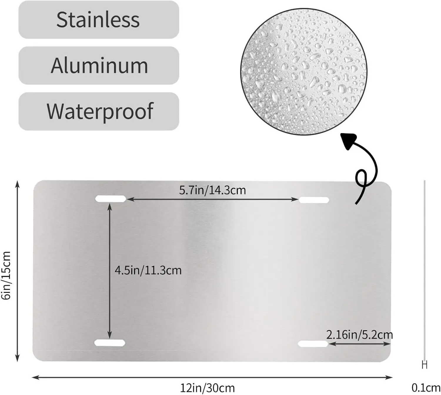 علم كندا قبضة لوحة ترخيص الطاقة 6 "× 12" الألومنيوم الزخرفية لوحات الترخيص الأمامية لوحة سيارة معدنية الجدة الغرور