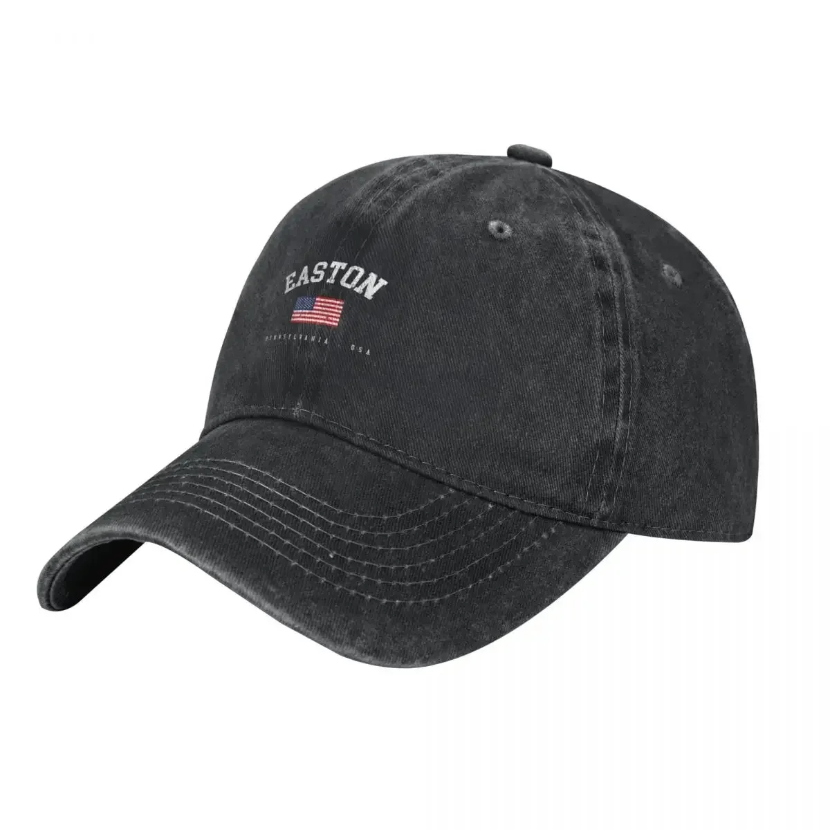 

Easton PA Retro American Flag USA City Name Baseball Cap black New In The Hat Mountaineering Hats Woman Men's