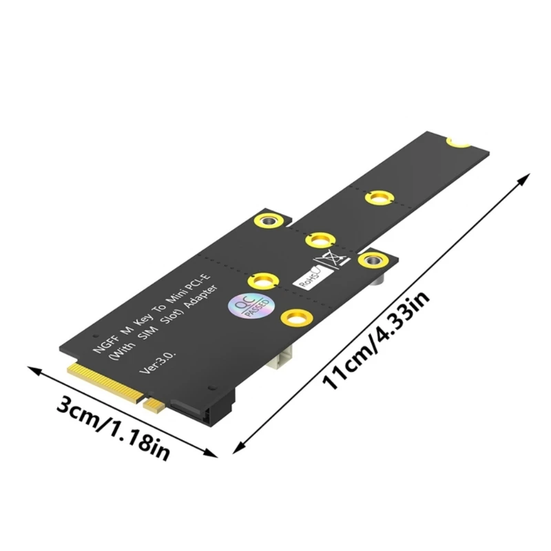 M.2 M Key to Mini PCIe NGFF Adapter Card Board Converters Expansion Card