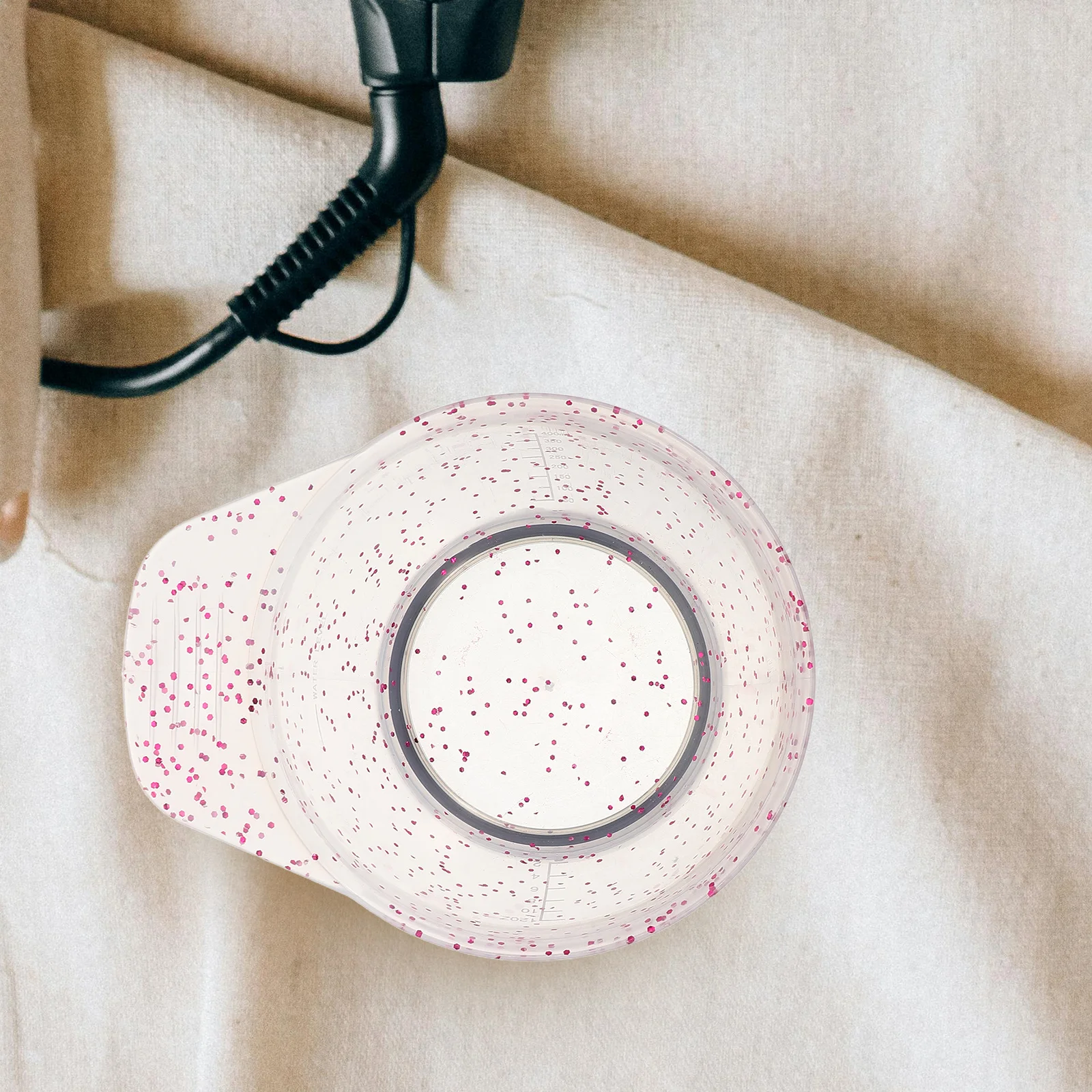 

Salon Professional Hair Dye Bowl Large Capacity Plastic Easy Clean Stylish Design Convenient Color Mixing Convenient Dye Bowls