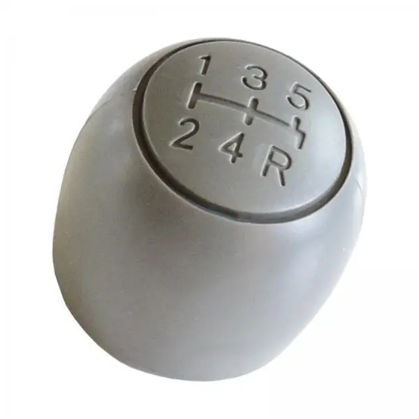 

Gear Shift Knob Plastic Metal Gray Replacement for Fiat 500 500C 2007 2013 Vehicle Interior Parts