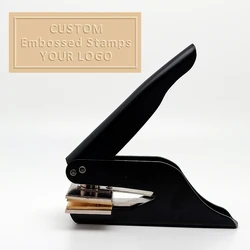 Embosser Stamp Customized Private Logo Customization Library Book Invitation Wedding Embossing Stamp Company Card Seals DIY