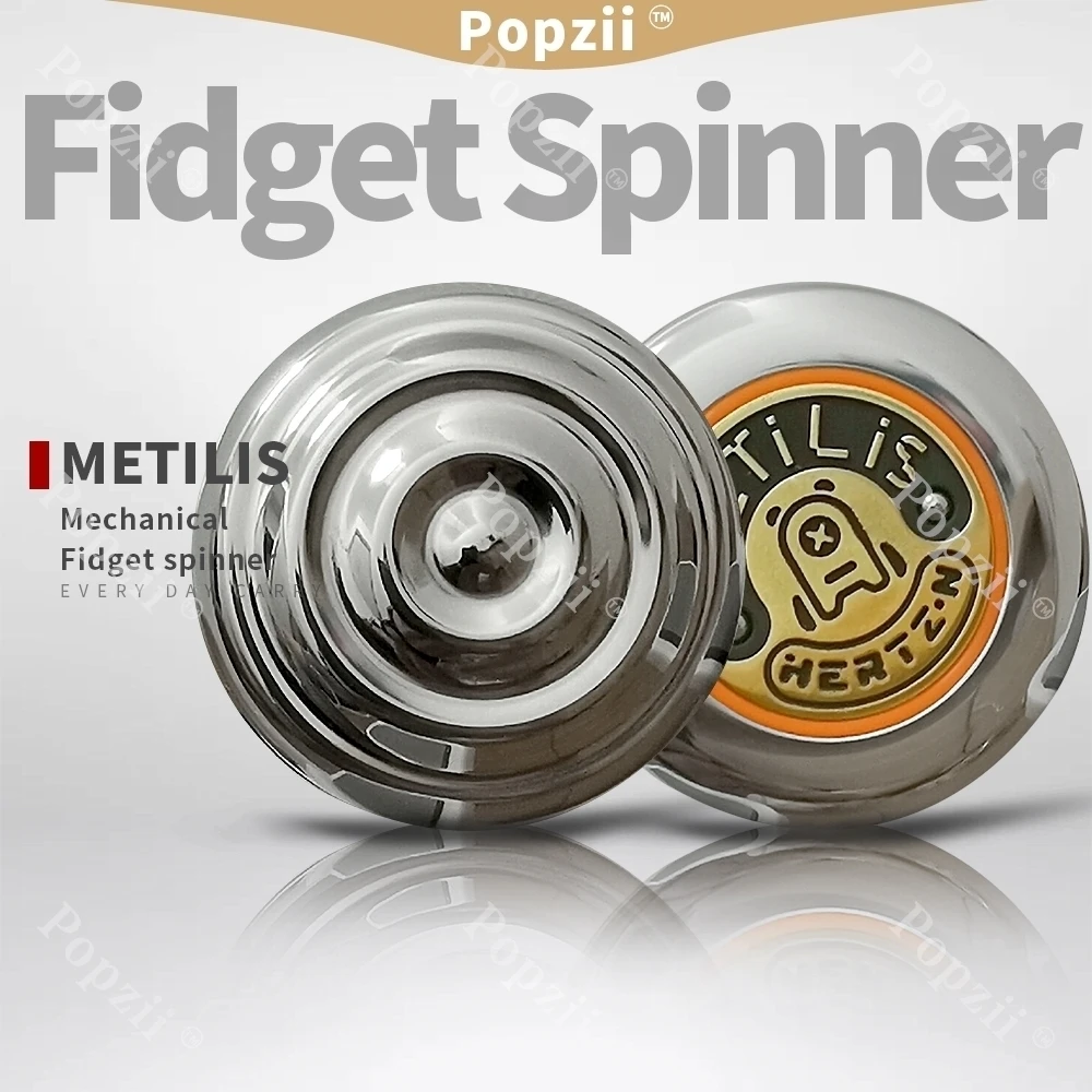 METILIS EDC Stainless Steel Mechanical Decompression Coin Fidget Toys DingDing Ratchet Coin Stress Relief toys