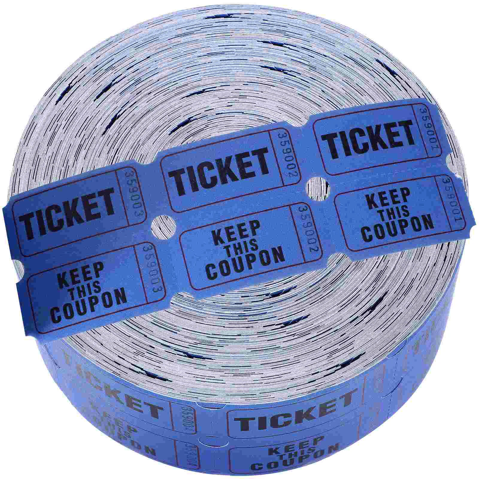 Lottery Raffle Tickets Prize Game Vouchers for Classroom Bulk Double Paper Movie