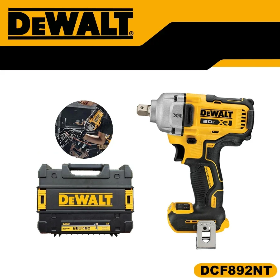 DEWALT DCF892 20V Impact Wrench With Detent Pin Anvil DCF892B Power Tool Compact Brushless Cordless Mid-Range Impact Wrench