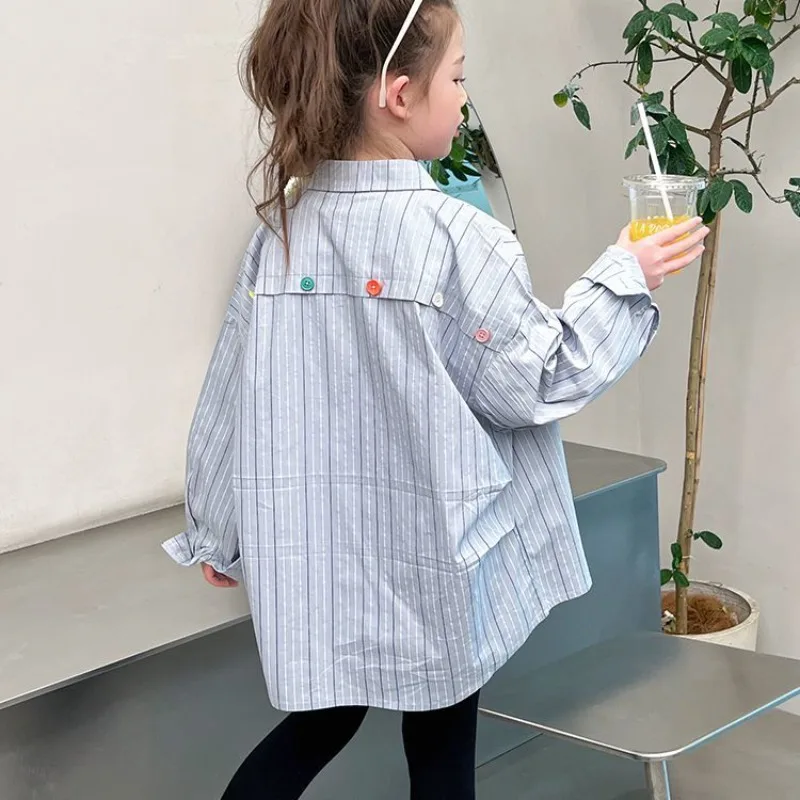

Stylish Lightweight Long Sleeve Tween Girls Shirt Pre Fall 2026 Casual Wear Trendy Streetwear for Kids Girls
