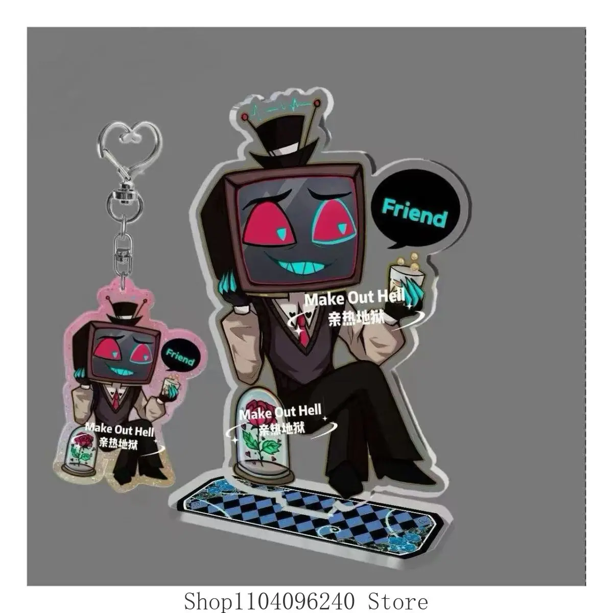 Vox-figura de Anime para Cosplay, soporte acrílico, modelo de placa, decoración de escritorio, letrero de pie, regalo para seguidores, llavero colgante acrílico