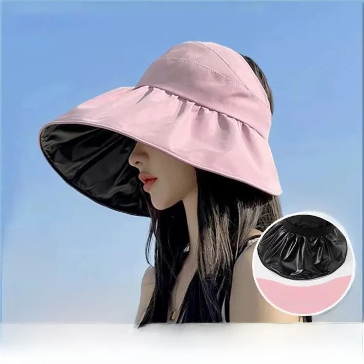chapeu-de-sol-feminino-dobravel-com-aba-larga-protecao-uv-de-camada-dupla-topo-aberto-e-revestimento-preto-para-verao
